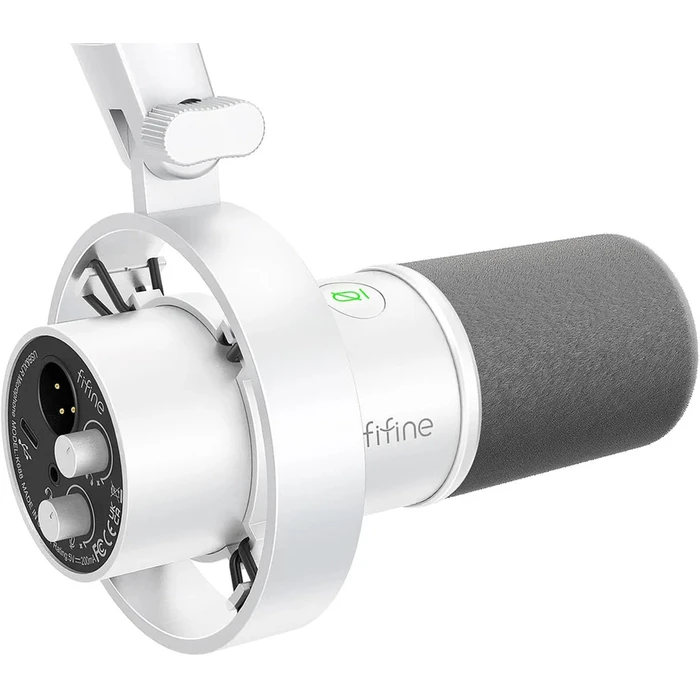 Fifine K688W Δυναμικό Μικρόφωνο Shock Mounted - Λευκό