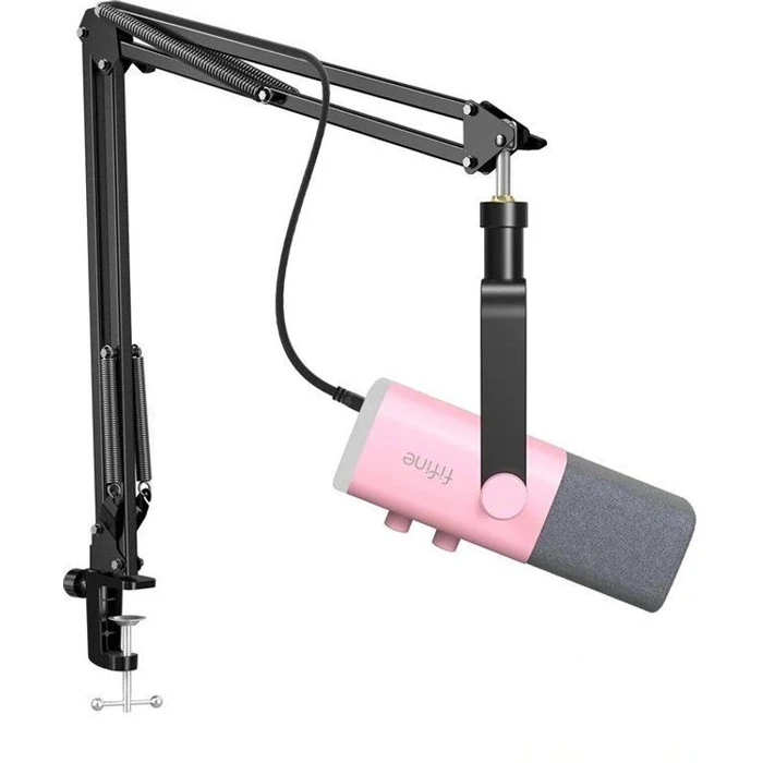 Fifine AM8T Pink Dynamic Microphone Set for Mobile