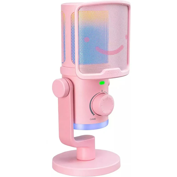 Fifine AmpliGame AM6P USB Dynamic Cardioid Microphone (Pink)
