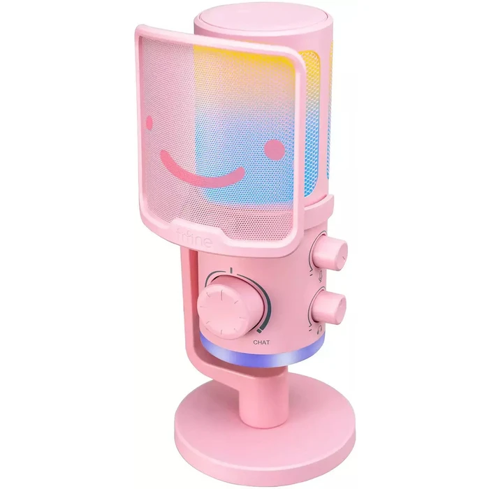 Fifine AmpliGame AM6P USB Dynamic Cardioid Microphone (Pink)