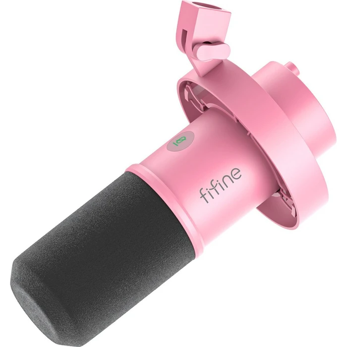 Fifine K688P Δυναμικό Μικρόφωνο XLR Shock Mounted - Ροζ