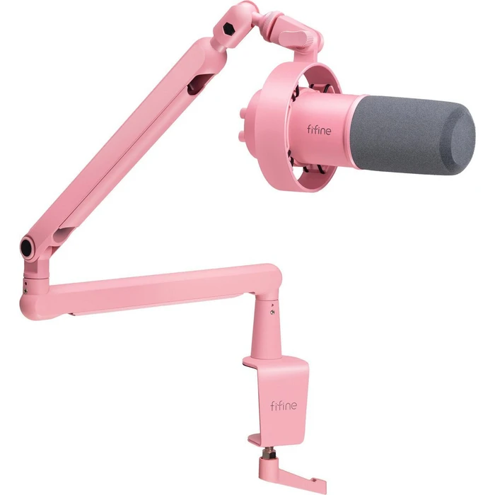 Fifine T688P Δυναμικό Μικρόφωνο XLR Shock Mounted σε Ροζ