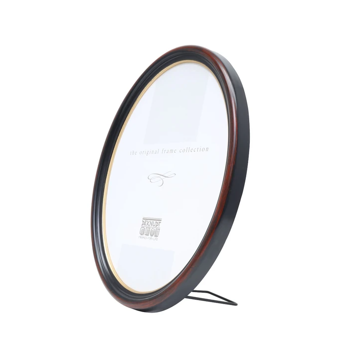 Κορνίζες πορτρέτου & μίνι Deknudt S100F9 Oval Frame 13x18 Resin black-brown