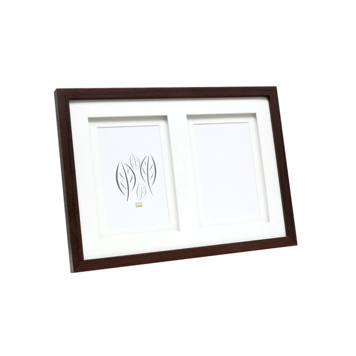 Κορνίζα γκαλερί Deknudt S65KQ2 2x15x20 Wood Gallery brown Passepartout