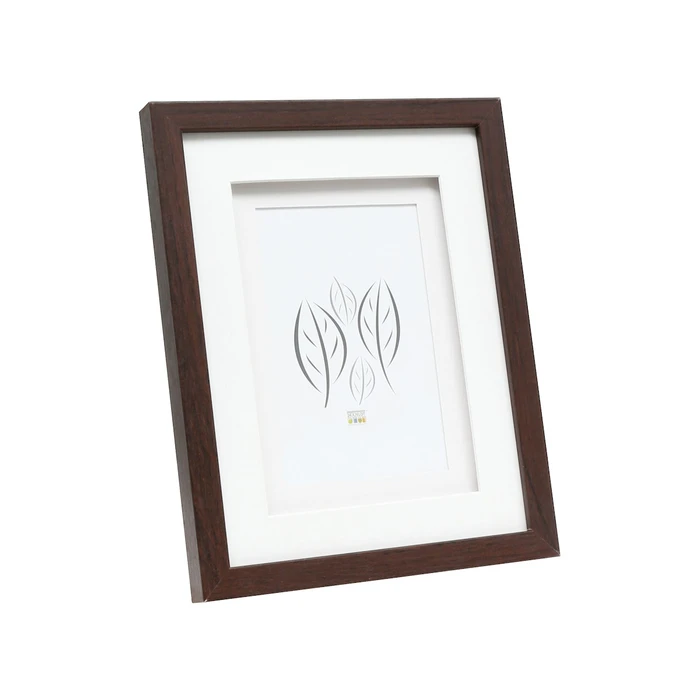 Κορνίζα τοίχου Deknudt S65KQ1 καφέ 20x30 ξύλινη με διπλό passepartout