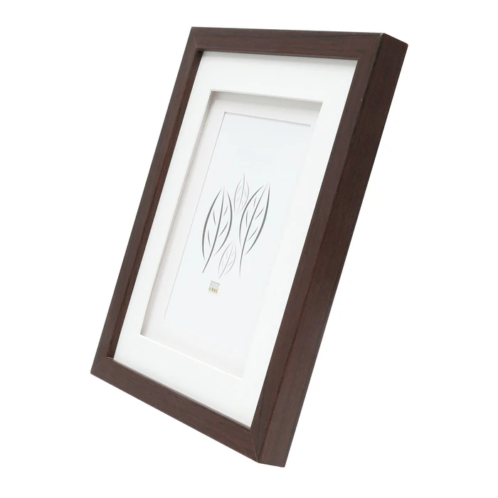 Κορνίζα τοίχου Deknudt S65KQ1 καφέ 20x30 ξύλινη με διπλό passepartout