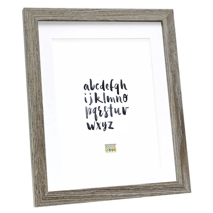 Κορνίζες τοίχου Deknudt S66KH3 P1 20x25 Ξύλινη γκρι δρυς με passepartout