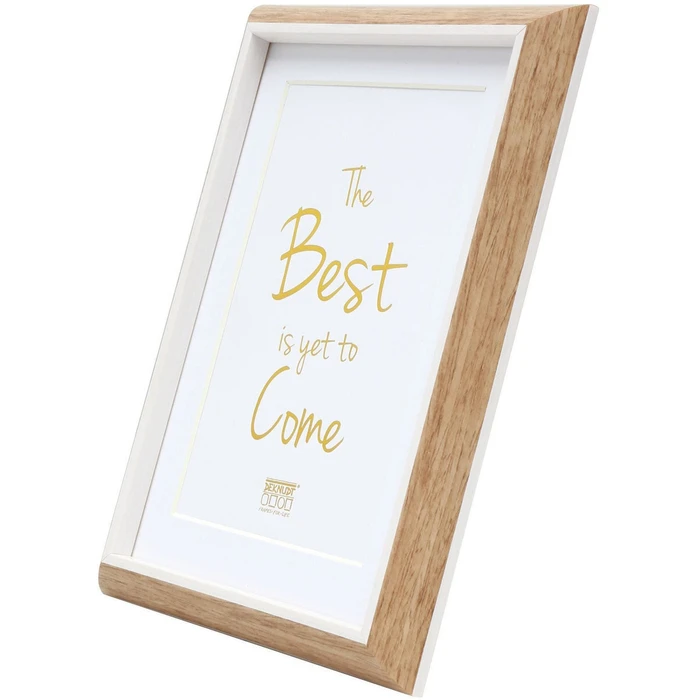Κορνίζες τοίχου Deknudt S46WG4 P1 Resin 18x24 nature/white with Passepartout