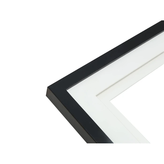 Κορνίζα τοίχου Deknudt S65KK2 black 13x13 Wood double Passepartout