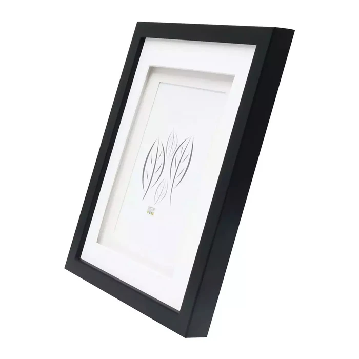 Κορνίζα Τοίχου Deknudt S65KK2 black 15x20 Wood double Passepartout