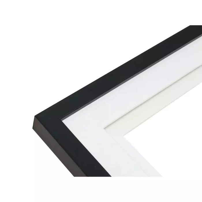 Κορνίζα Τοίχου Deknudt S65KK2 black 15x20 Wood double Passepartout