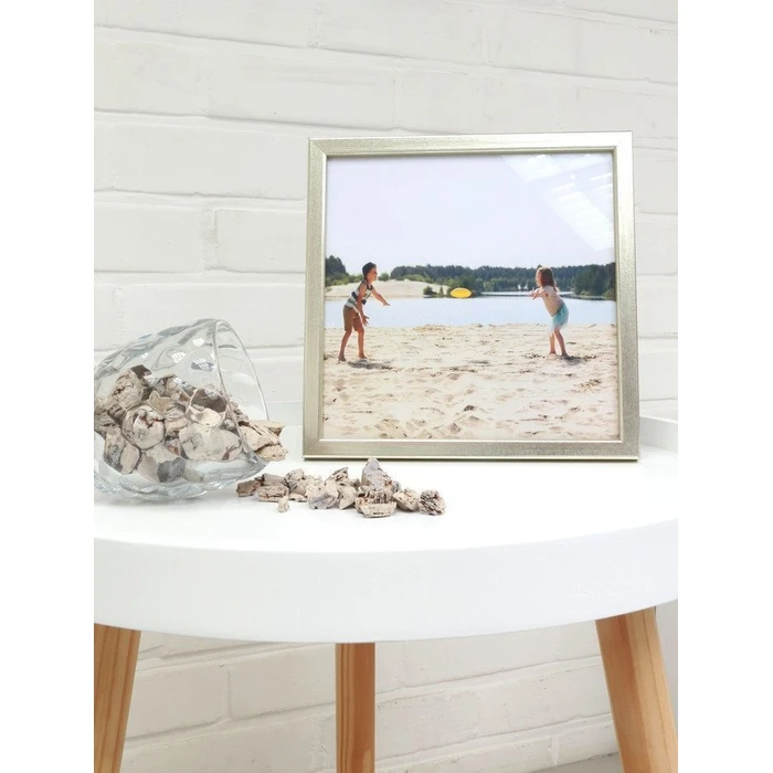 Κορνίζα Τοίχου Deknudt S41JD1 30x30 Wood Silver