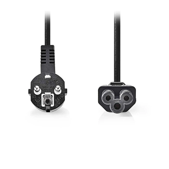 NEDIS Power Cable Schuko Male Angled 90 Degrees to IEC 320 C5 2m