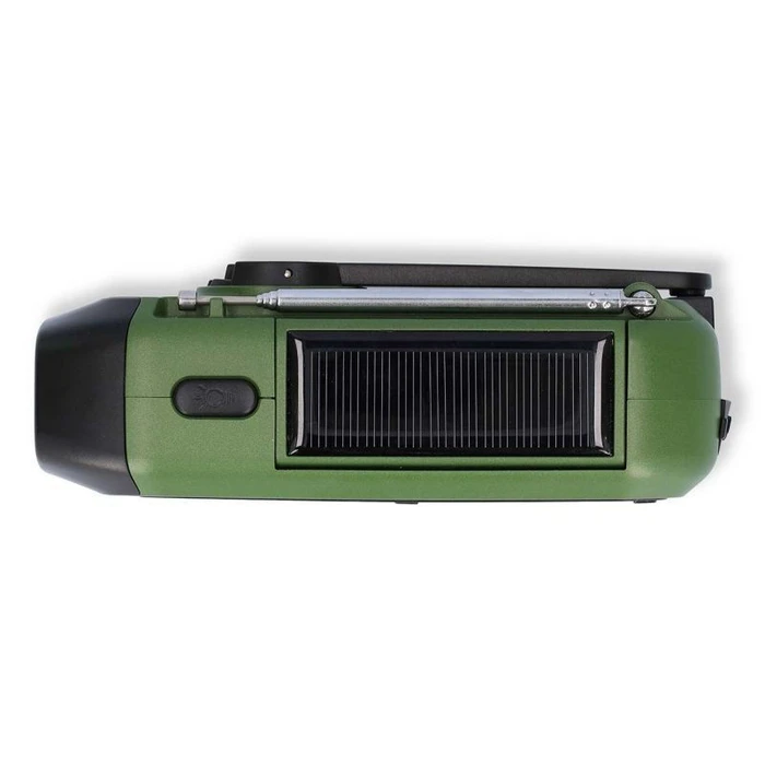 Nedis RDDBCR2000GN Portable Solar DAB+ Radio with USB - Black/Green