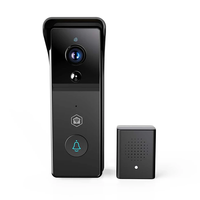 NEDIS Θυροτηλεόραση Smart Wi-Fi επαναφορτιζόμενη Full HD 1296p κάμερα αισθητήρας κίνησης νυχτερινή όραση ασύρματο κουδούνι