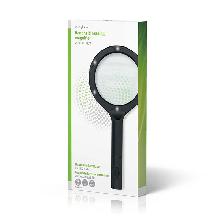 NEDIS Handheld Magnifying Glass with Integrated LED Lighting 9lm