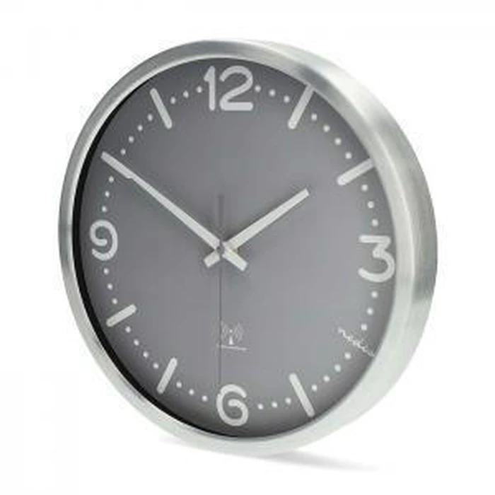 NEDIS Ρολόι τοίχου αθόρυβο με ραδιοελεγχόμενη ακρίβεια γκρι