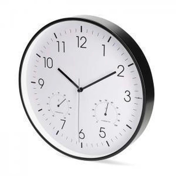 NEDIS Ρολόι τοίχου αθόρυβο με ενσωματωμένο θερμόμετρο και υγρόμετρο