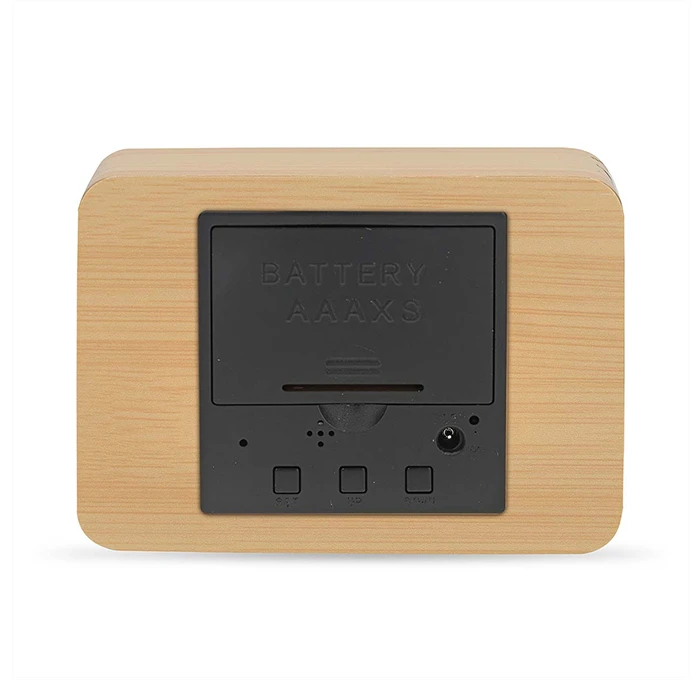 NEDIS Επιτραπέζιο ψηφιακό ρολόι ξυπνητήρι με ένδειξη ώρας ημερομηνίας και εσωτερικής θερμοκρασίας