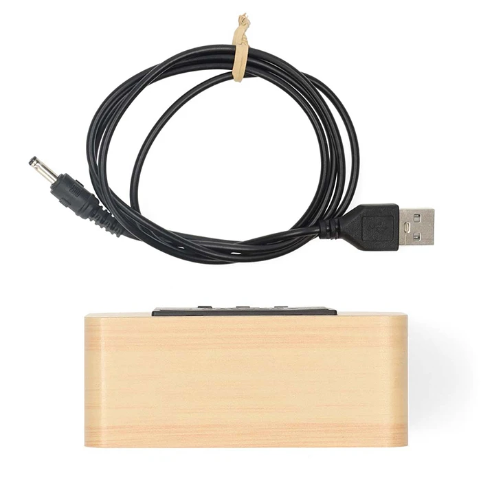 NEDIS Επιτραπέζιο ψηφιακό ρολόι ξυπνητήρι με ένδειξη ώρας ημερομηνίας και εσωτερικής θερμοκρασίας