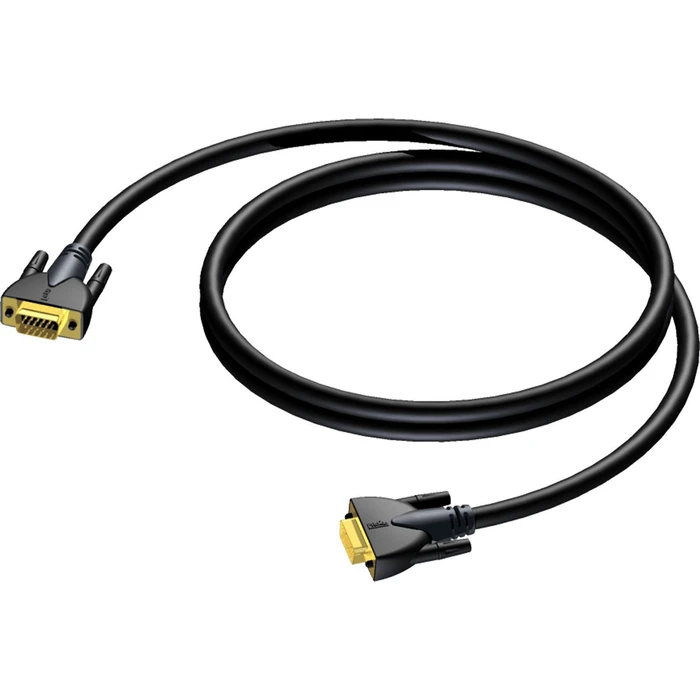 Καλώδιο Procab VGA αρσενικό - VGA αρσενικό 15 m (CLV114/15) Μαύρο