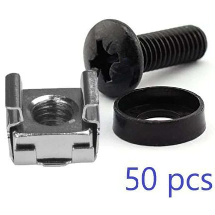Lanview M6 Σετ Cage Nut με Βίδες Στήριξης - 50 τεμάχια