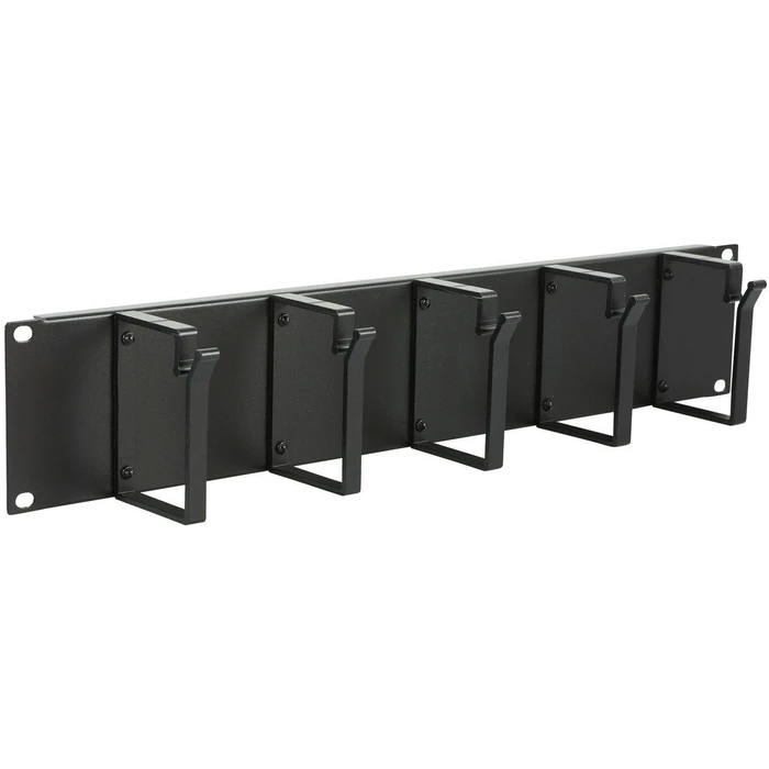 Lanview Cable Organizer Panel RAO105BL 2pcs (2U 19" 5-Hook Black)
