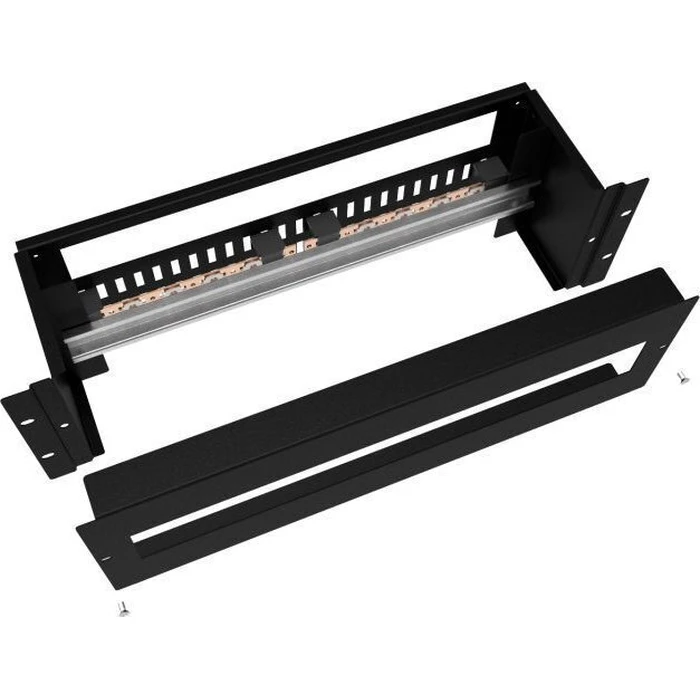 Lanview 3U 19" Electrical DIN Rail Module Black - RAX630BL