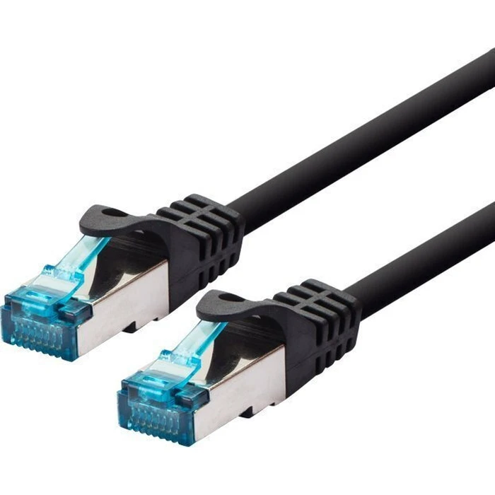 Logon SF/UTP Cat5e (Gigabit) Ethernet Patch Cable 0.3m Black