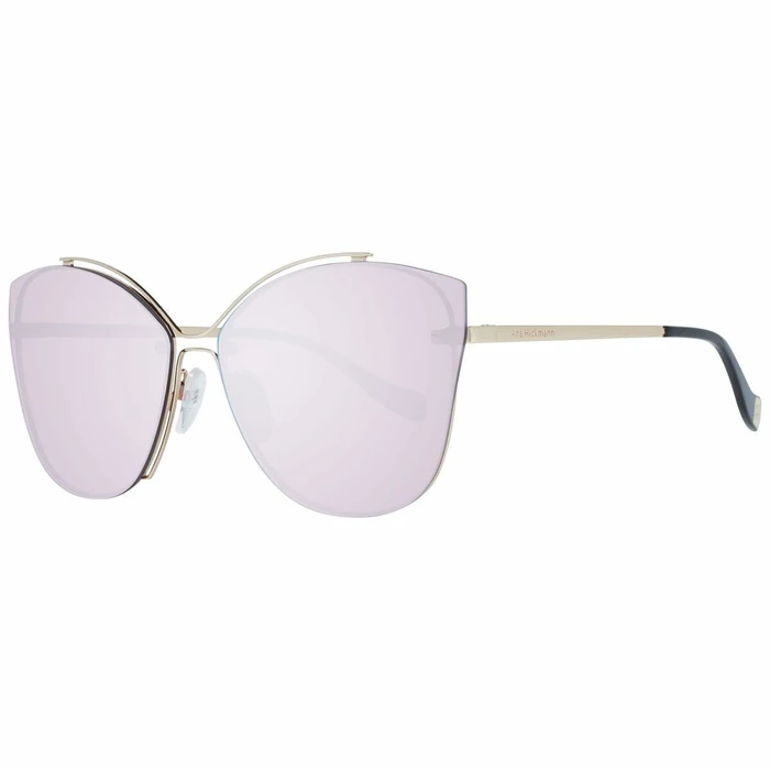 Ana Hickmann Women's Sunglasses Silver Metal Frame Purple Lens AH3175 04B
