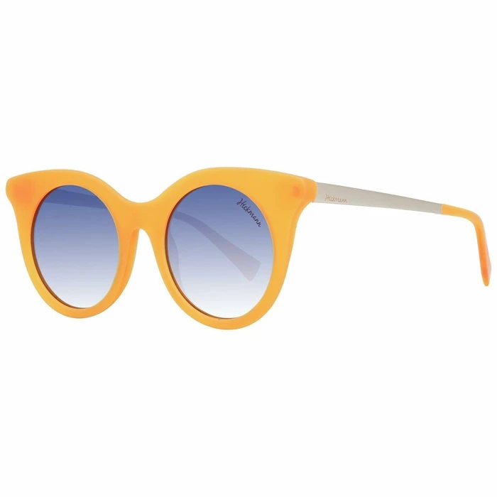 Ana Hickmann Women's Sunglasses with Orange Frame and Blue Gradient Lenses HI9063 T04