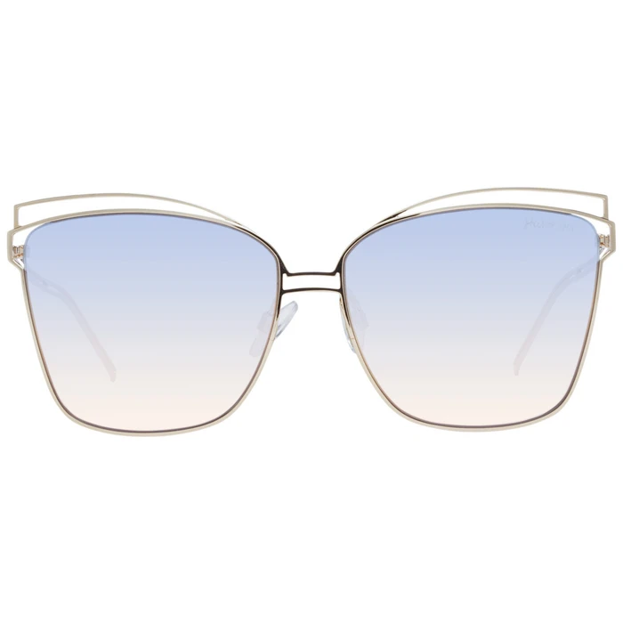 Ana Hickmann Women's Sunglasses HI3049-6104D - Gold Metal Frame, Blue Gradient Lenses