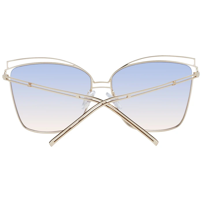 Ana Hickmann Women's Sunglasses HI3049-6104D - Gold Metal Frame, Blue Gradient Lenses