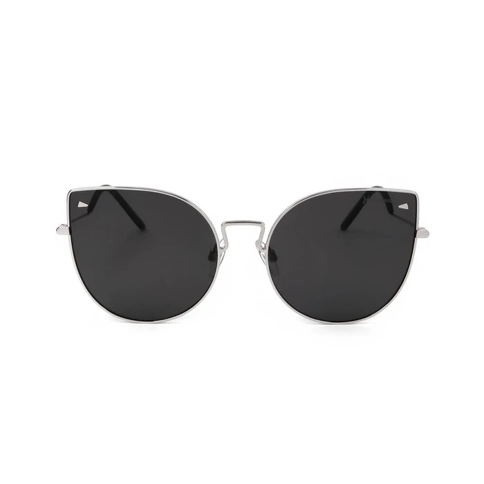 Ana Hickmann Women's Sunglasses Silver Metal Frame Grey Lens HI3063 03A