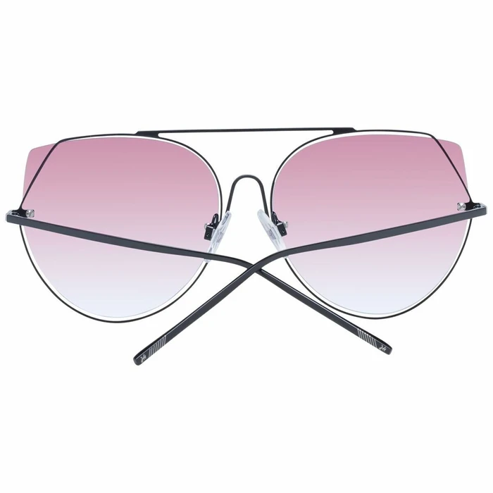 Ana Hickmann Women's Sunglasses Black Metal Frame Pink Gradient Lens HI3068-5809A