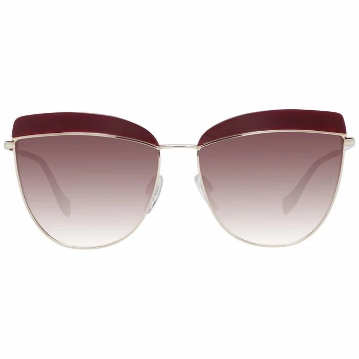 Ana Hickmann Women's Sunglasses Rose Gold Metal Frame with Degraded Mirror Lens AH3190 D01
