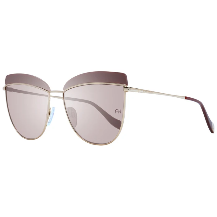 Ana Hickmann Women's Sunglasses Rose Gold Metal Frame with Degraded Mirror Lens AH3190 D01