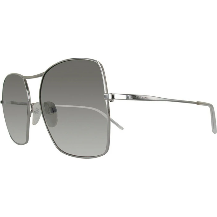 Ana Hickmann Women's Sunglasses AH3193 03A – Silver Metal Frame with Silver Gradient Mirror Lens