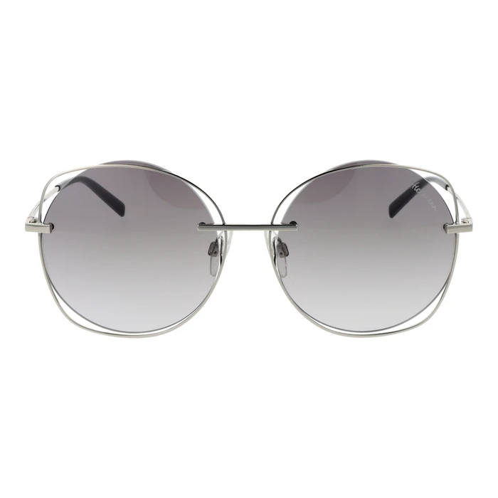Ana Hickmann Women's Sunglasses HI3078 03A - Silver Metal Frame, Grey Degrade Lenses