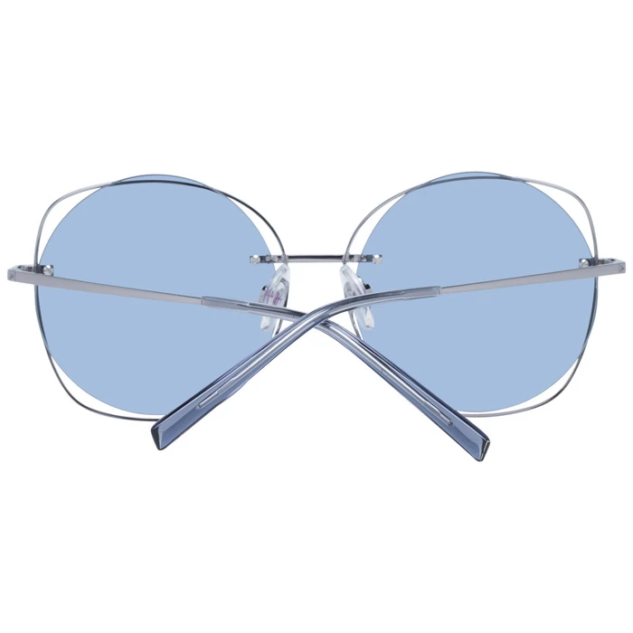 Ana Hickmann Women's Sunglasses HI3078 02A – Gunmetal Frame, Blue Lenses, 57/18/140