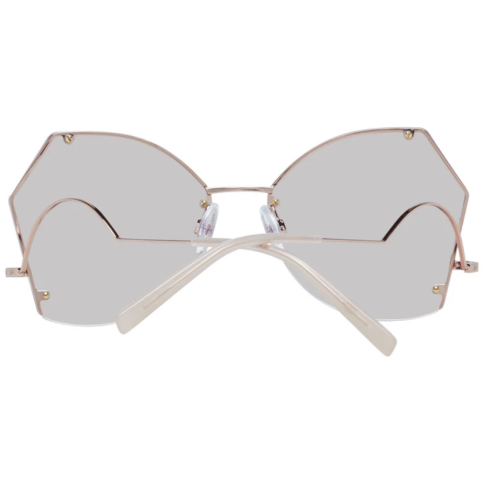 Ana Hickmann Women's Sunglasses Pink Gold Metal Frame Grey Lens HI3094-6105A