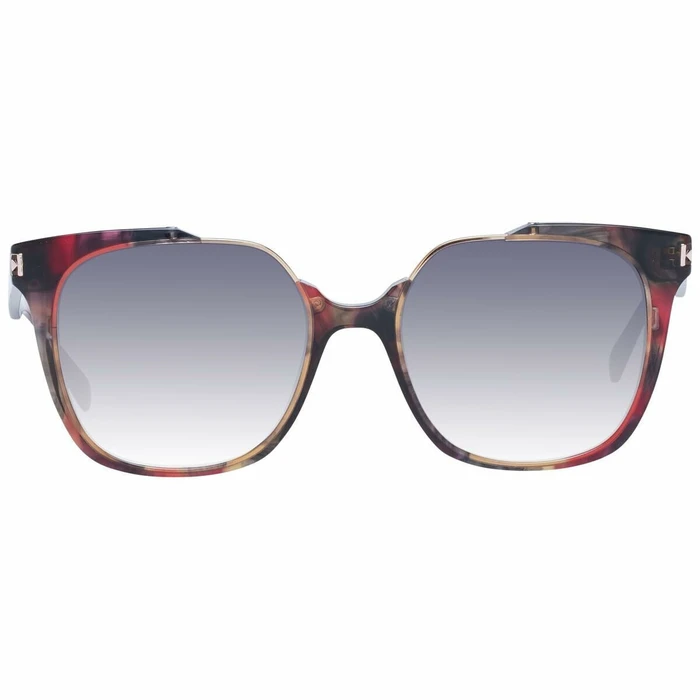 Ana Hickmann Women's Sunglasses with Brown Tortoiseshell Acetate Frame and Grey Gradient Lens HI9157 G22