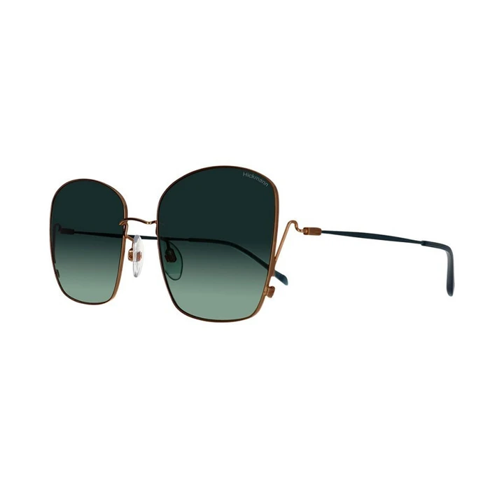 Ana Hickmann Women's Sunglasses - Gold Metal Frame, Green Degraded Lenses HI3164 12A