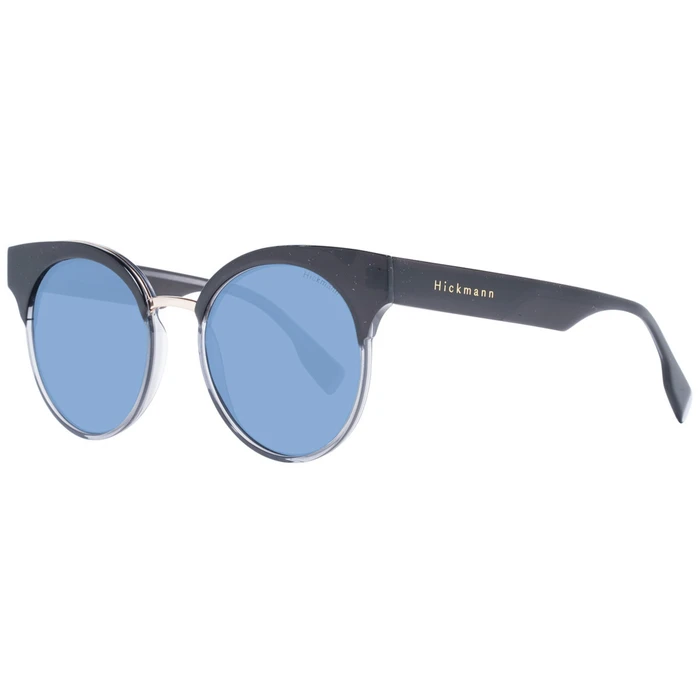 Ana Hickmann Women's Sunglasses - Black Acetate Frame, Blue Lens, Model HI9164 H01