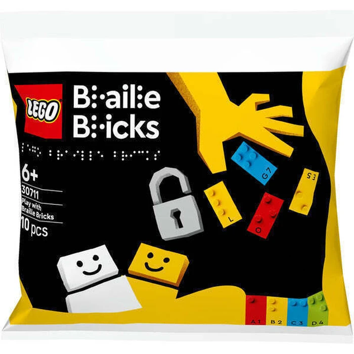LEGO Τουβλάκια Play with Braille Bricks - 10 τεμ. (Σετ 30711) - Ηλικία 6+