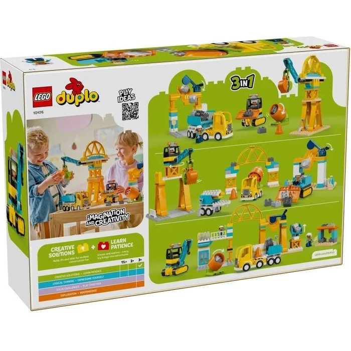 LEGO DUPLO Town Construction Site with Construction Vehicles 3 in 1 Set 10476