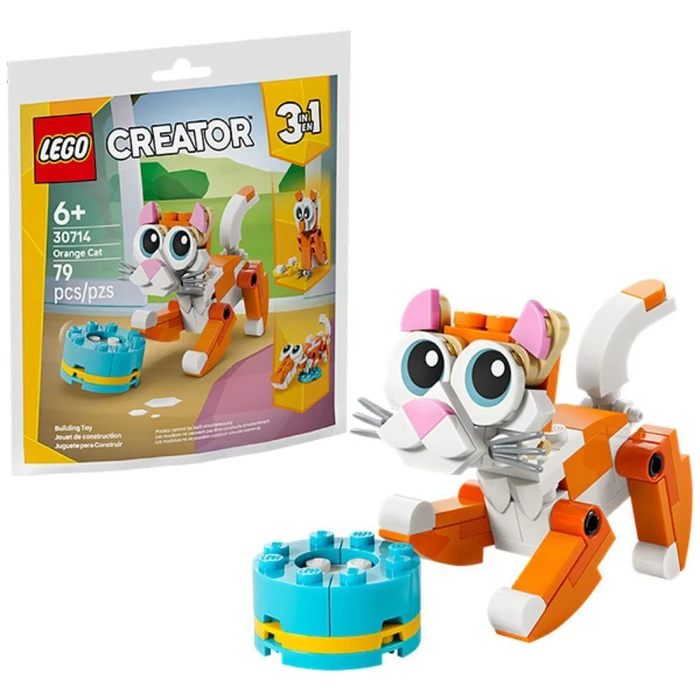 LEGO Creator 3 in 1 Πορτοκαλί Γάτα Polybag 30714