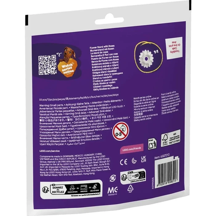 LEGO Friends Περίπτερο με Τριαντάφυλλα (Polybag) 30721 — Ηλικία 5+, 55 τεμ.