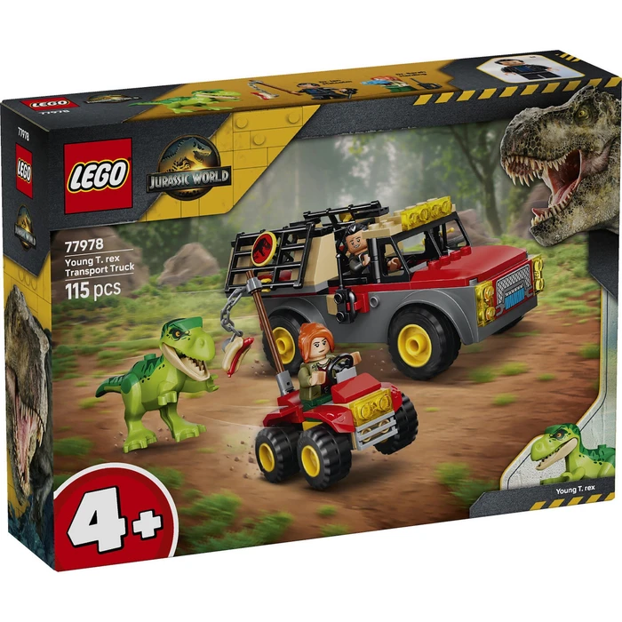 LEGO Jurassic World Young T-Rex Transport Truck (Set 77978 / 2136509) — 4+ — 115 pieces