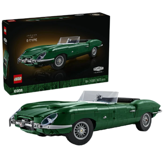 LEGO Icons Jaguar E-Type (11381) – 18+ – 1,673 pcs – Racing Green